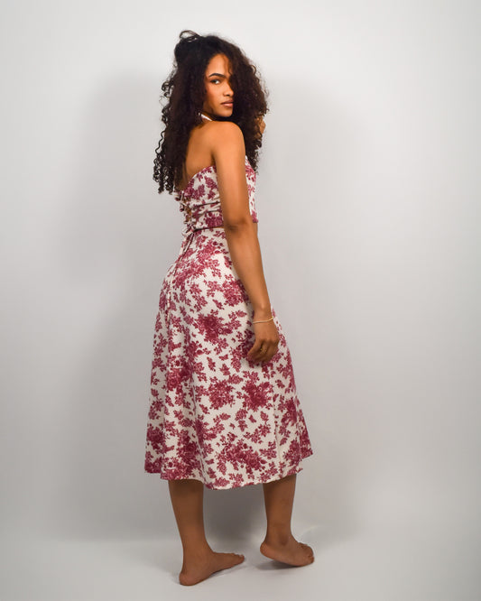 Falda Larga Savia Estampada