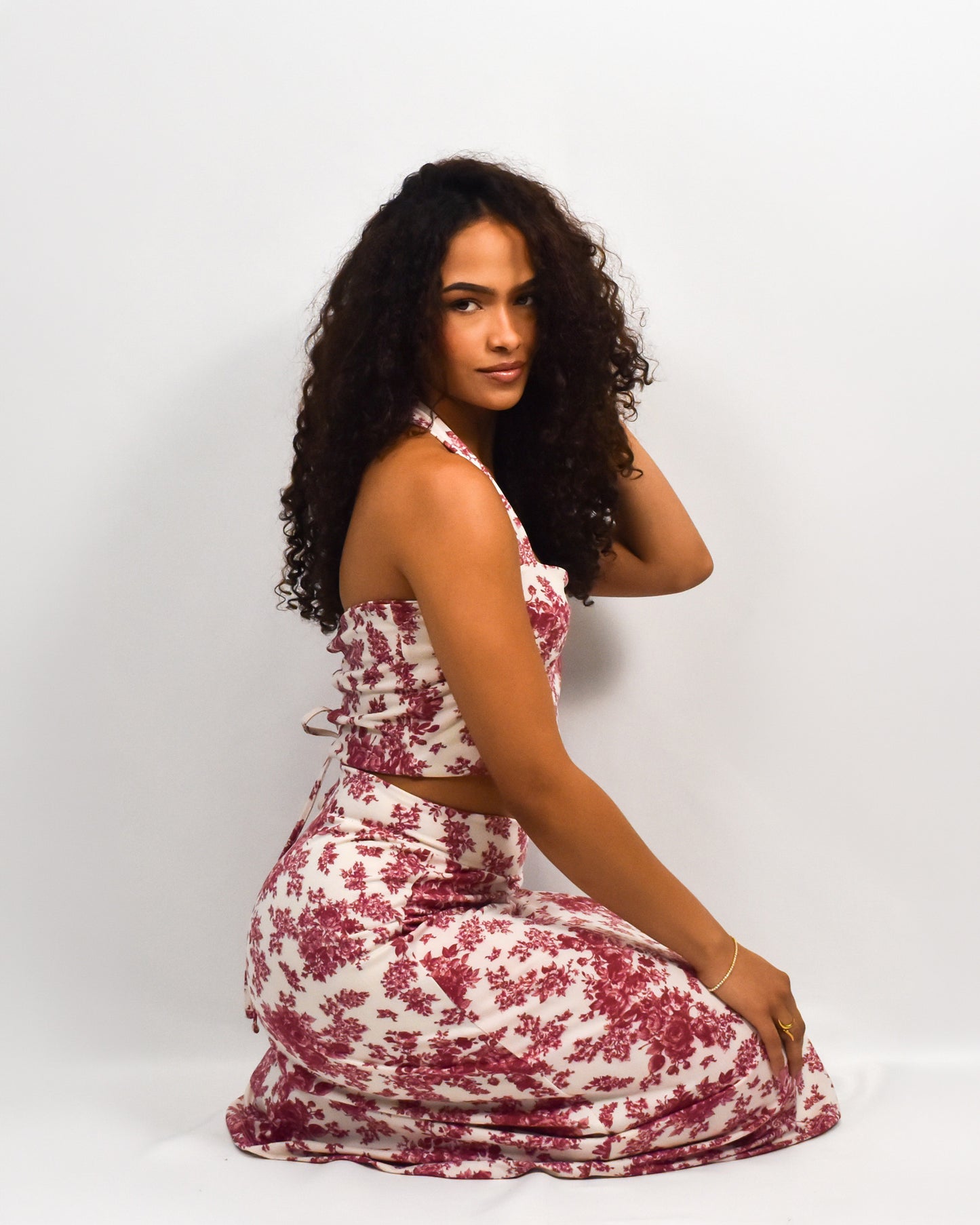 Falda Larga Savia Estampada