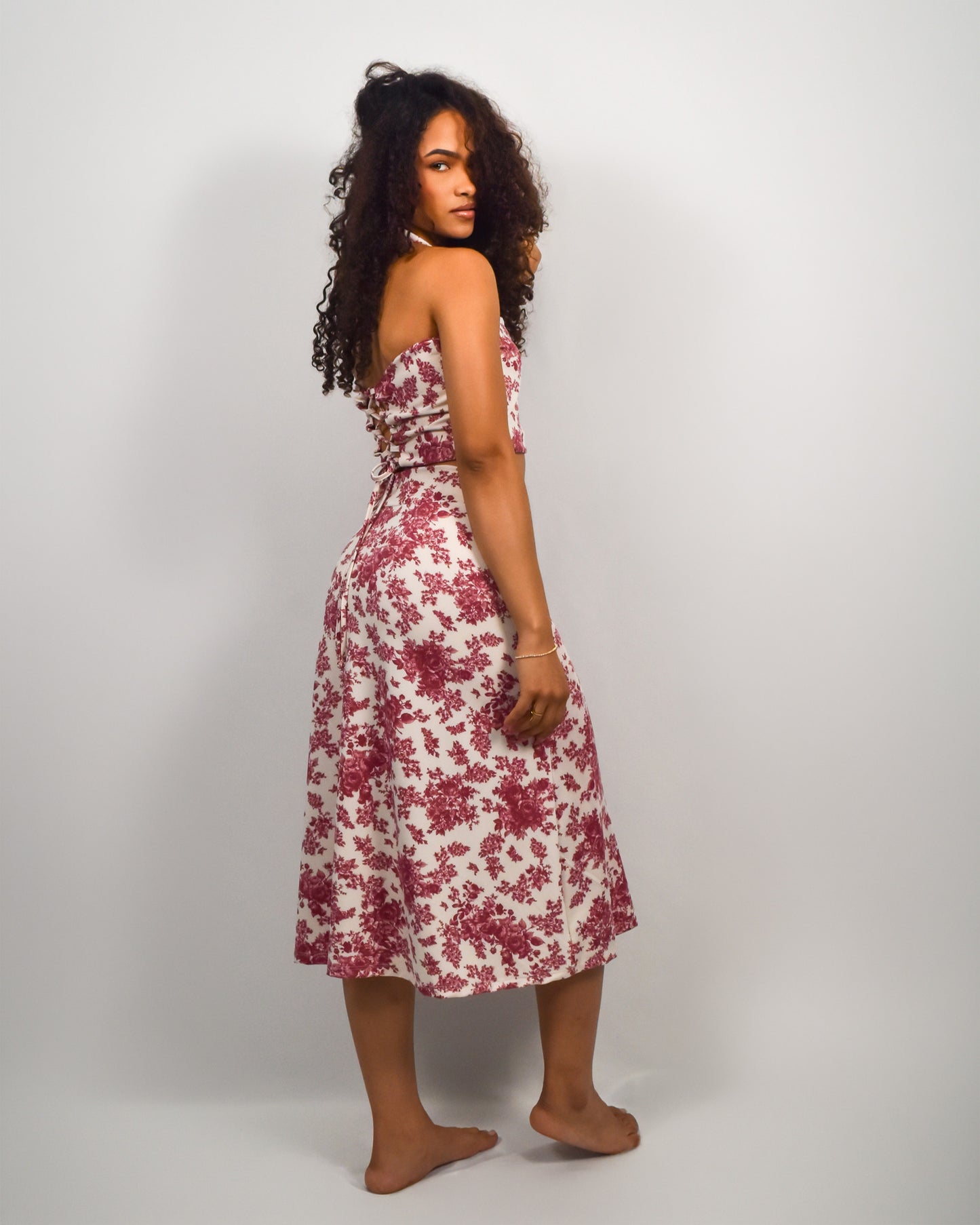 Falda Larga Savia Estampada